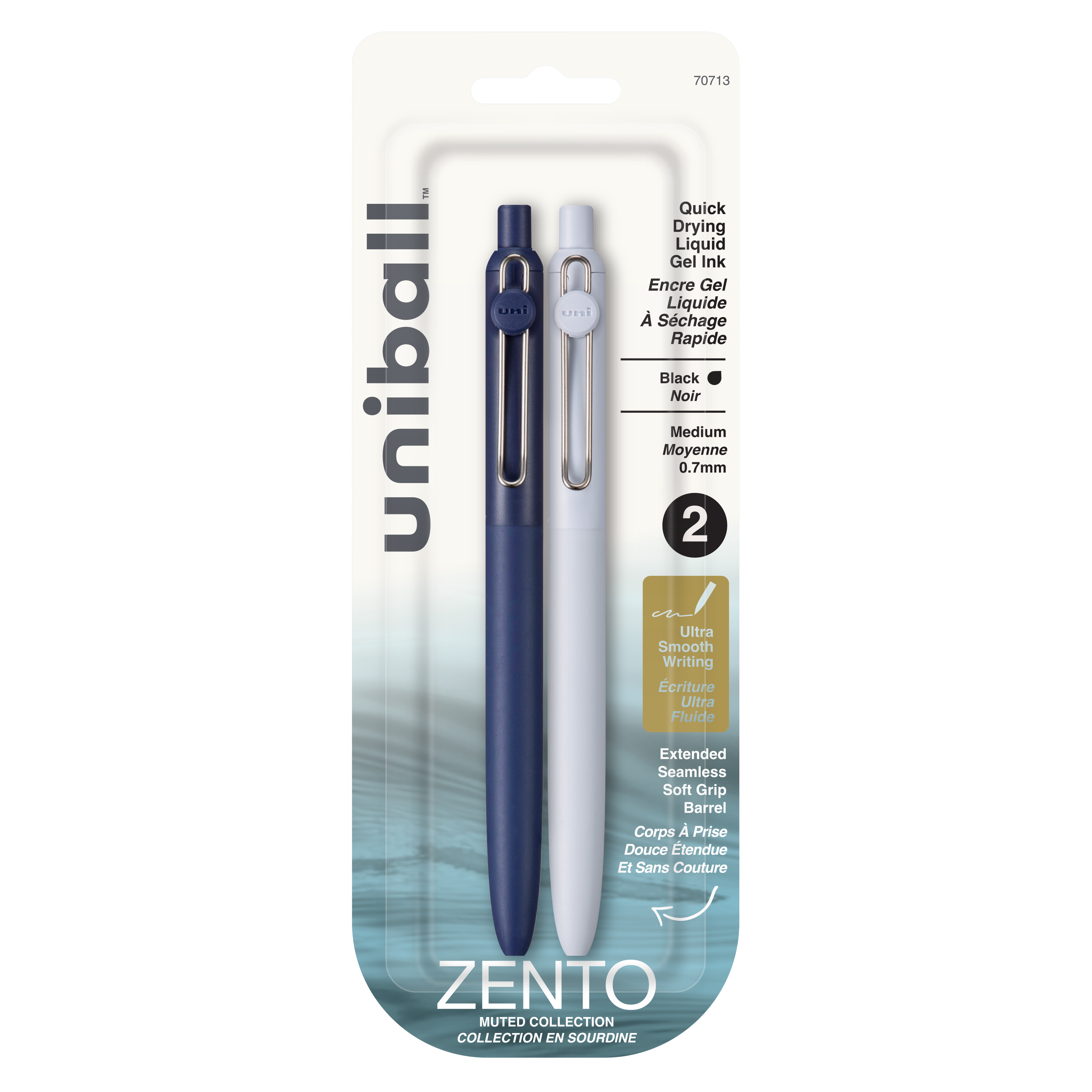 uniball™ Zento, 0.7 mm, Liquid Gel Ink Retractable Pens