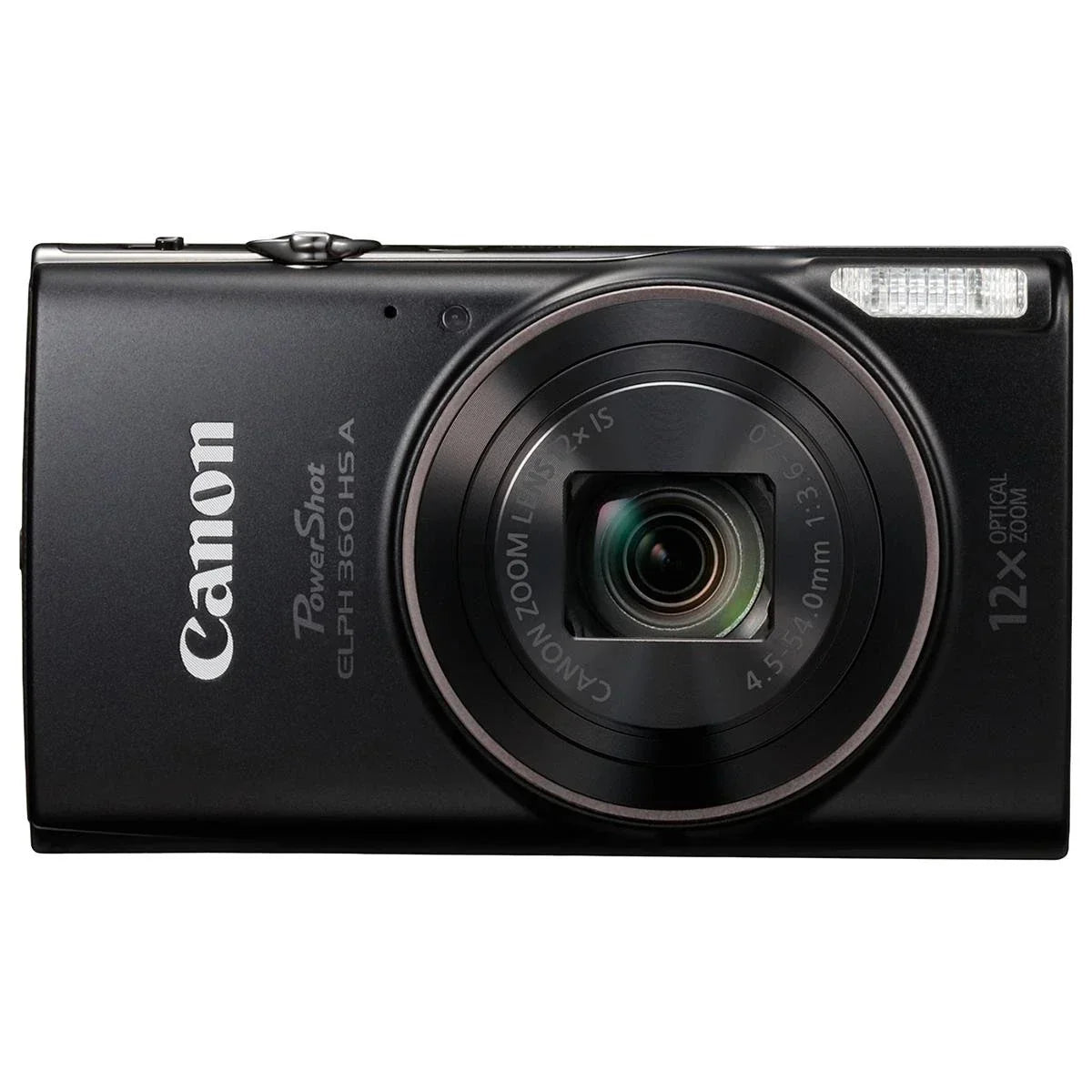 Canon PowerShot ELPH 360 HS Digital Camera Bundle with 64GB microSD Card, SD Ada
