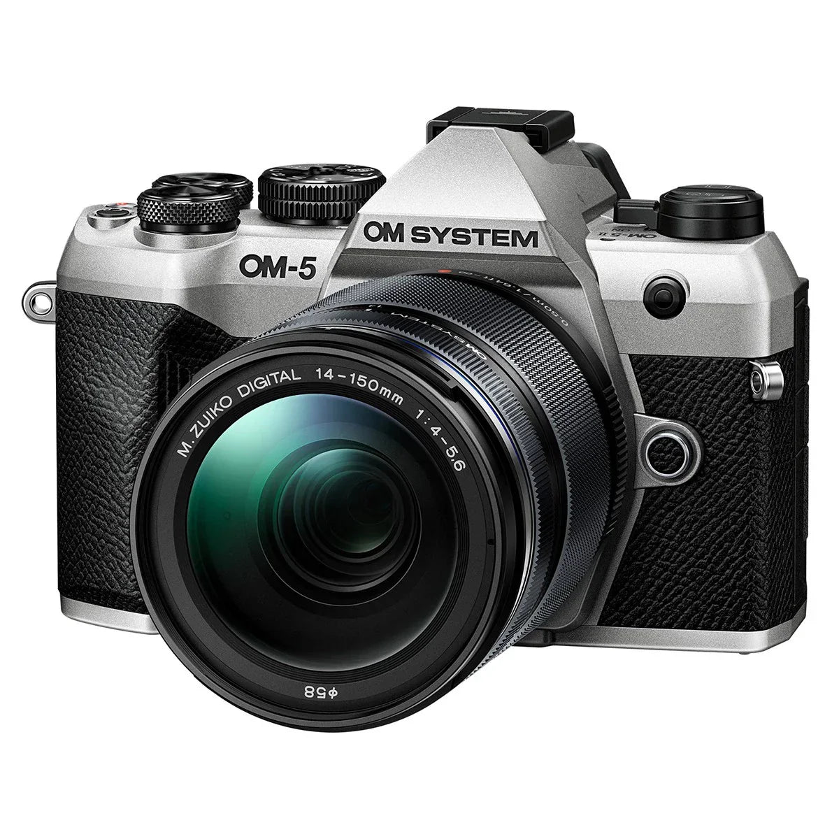 OM SYSTEM OM-5 Mark II Mirrorless Camera, Silver with M.Zuiko Digital ED 14-150m