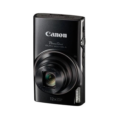 Canon PowerShot ELPH 360 HS Digital Camera Bundle with 64GB microSD Card, SD Ada