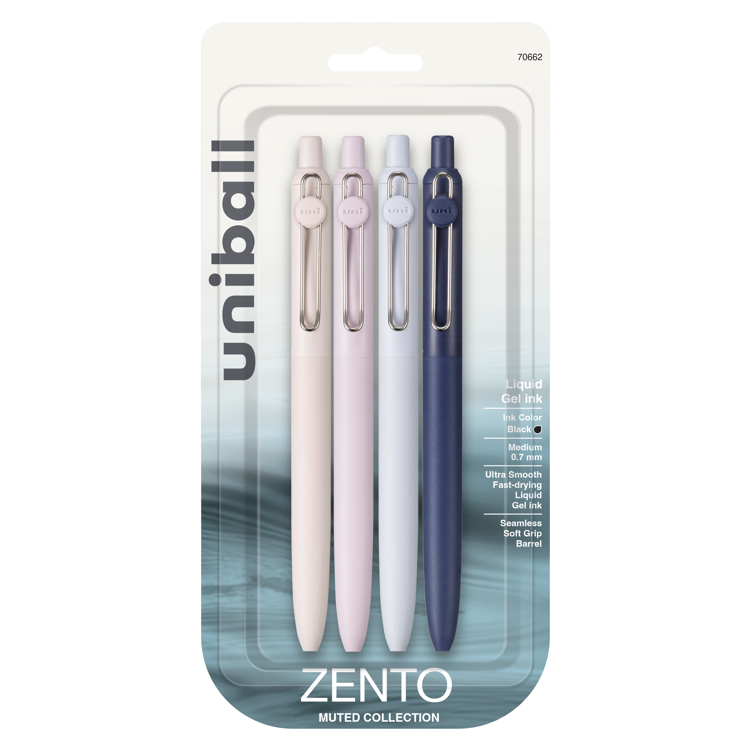 uniball™ Zento, 0.7 mm, Liquid Gel Ink Retractable Pens