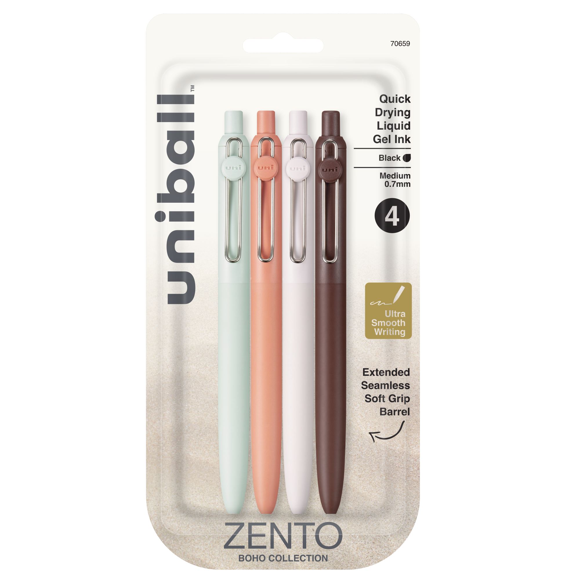 uniball™ Zento, 0.7 mm, Liquid Gel Ink Retractable Pens