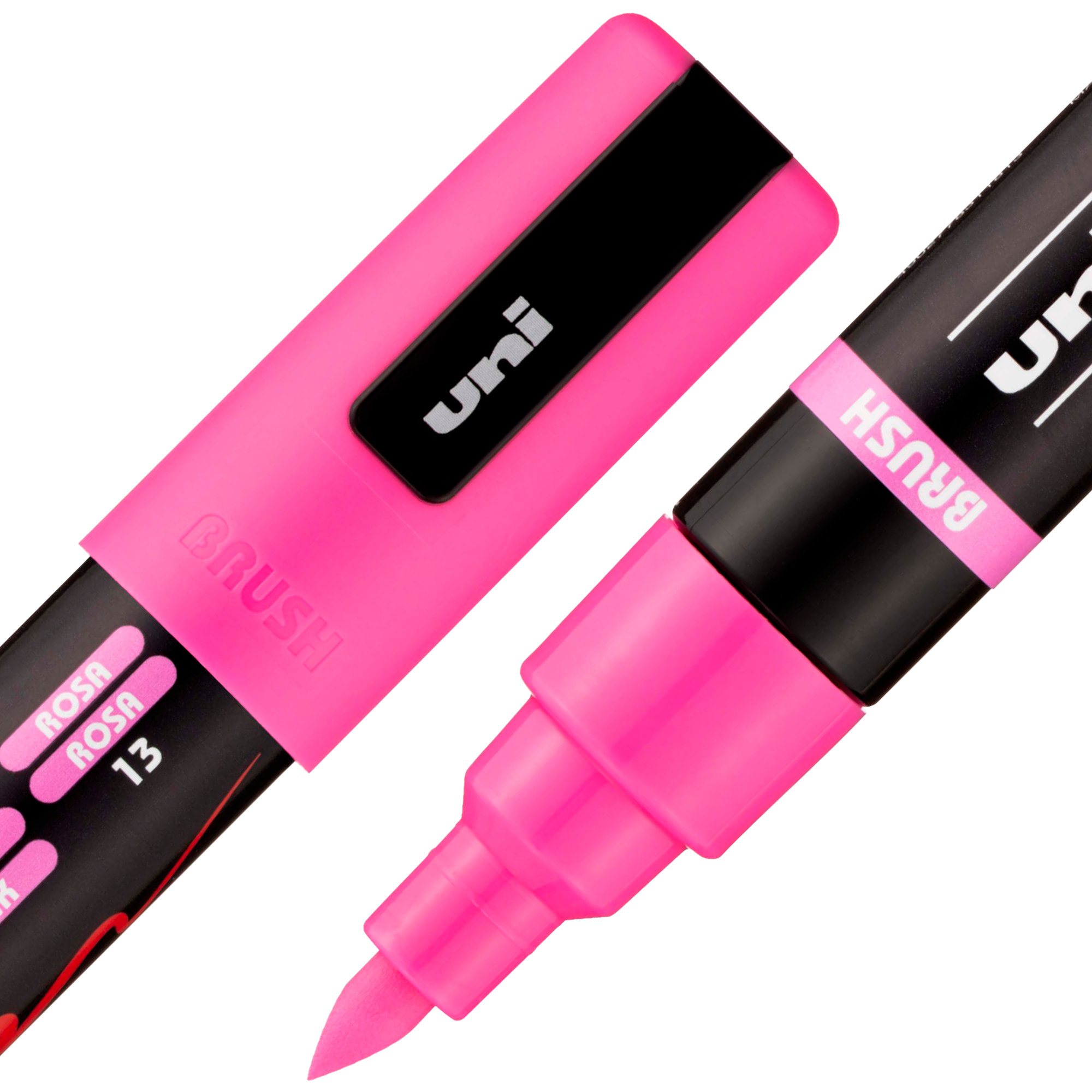 uni® POSCA® PC-5BR, Water-Based Brush Tip Paint Markers (8 Pack)