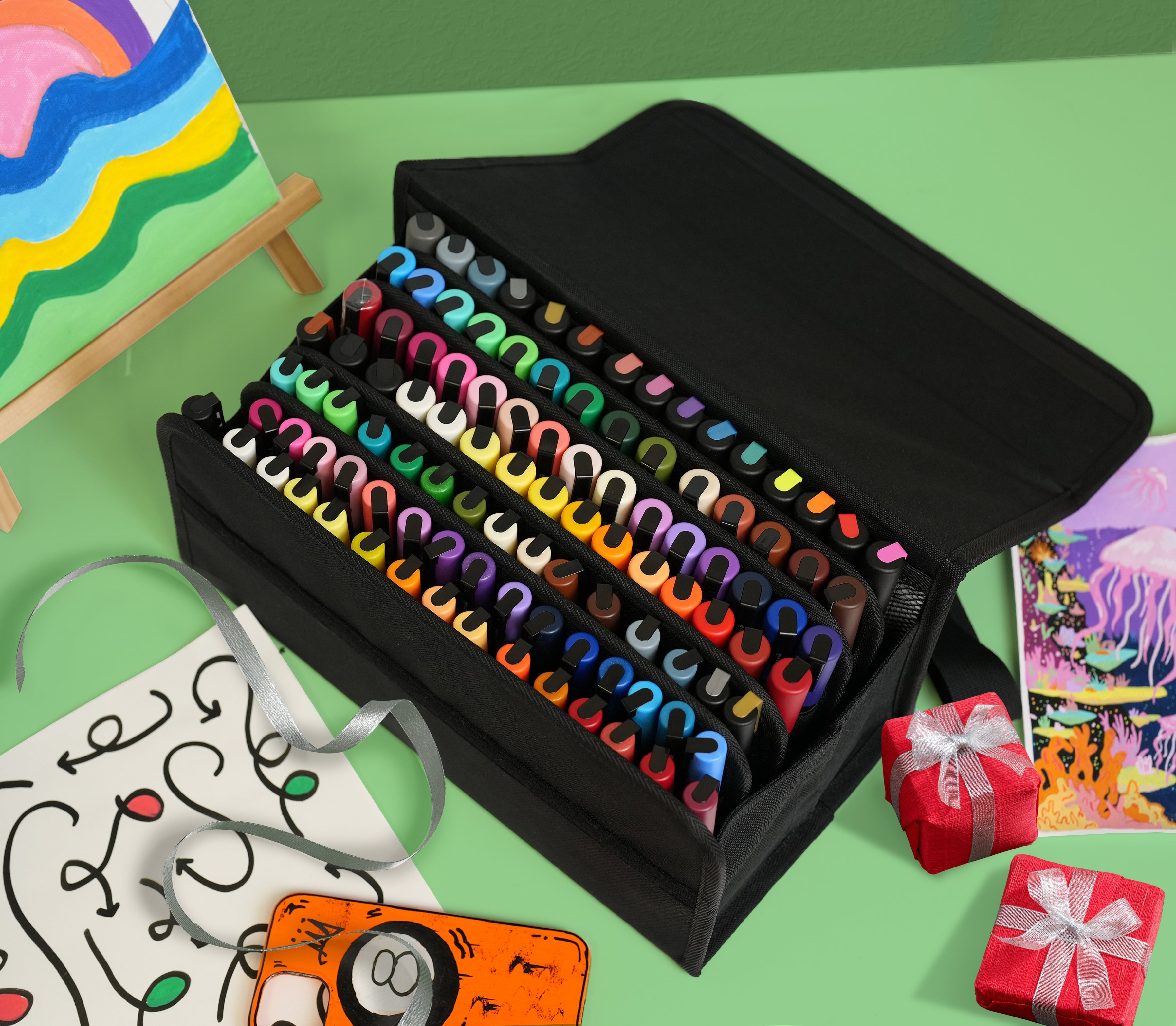 uni® POSCA® Exclusive Special Edition Set, 105 Count Kit including 3M & 5M Colors