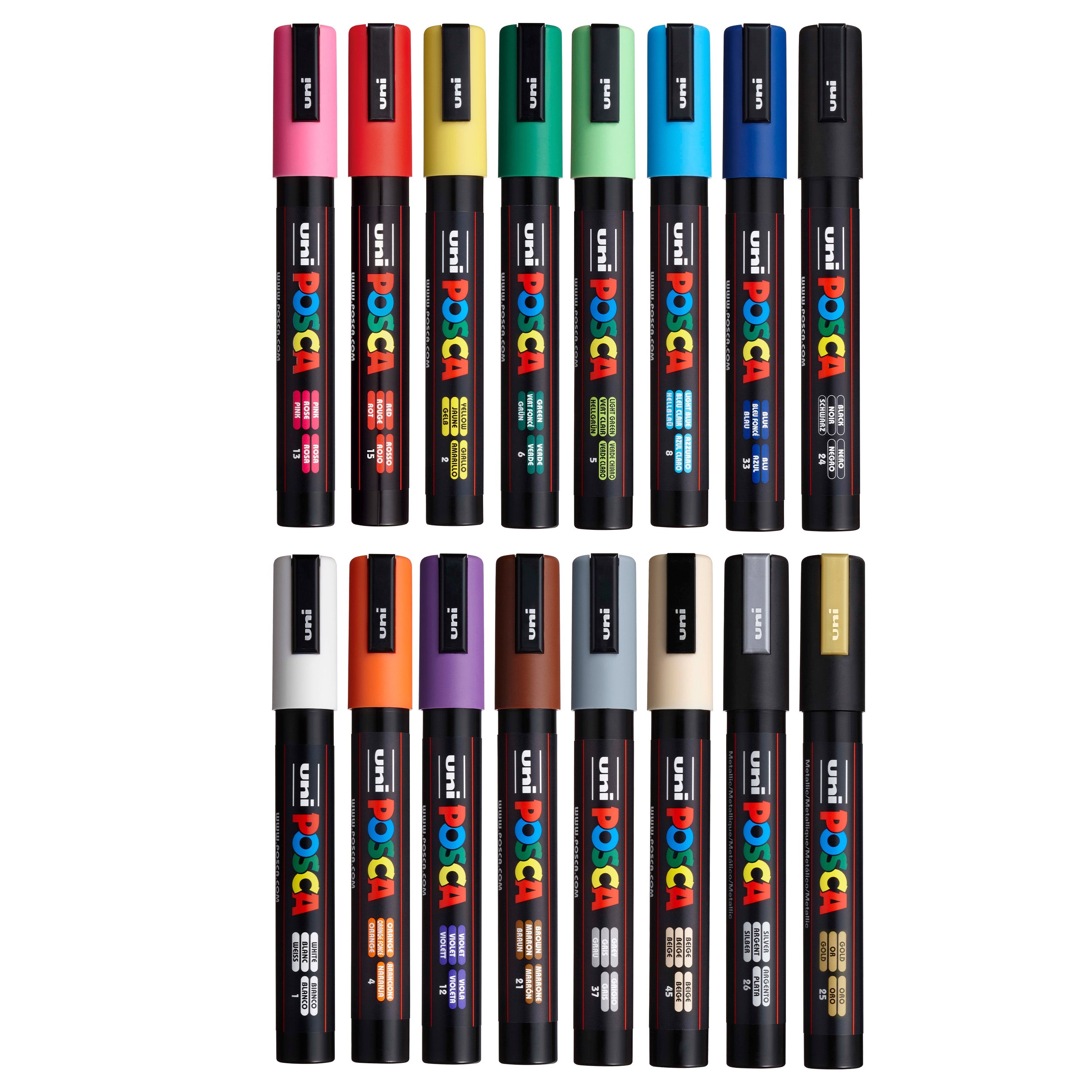 uni POSCA® PC-5M Exclusive Special Edition Set (16 Pack)