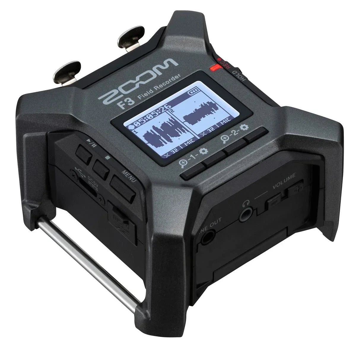 Zoom F3 2-Channel/2-Track Field Recorder, Bundle with 64GB Memory Card, TAPH100